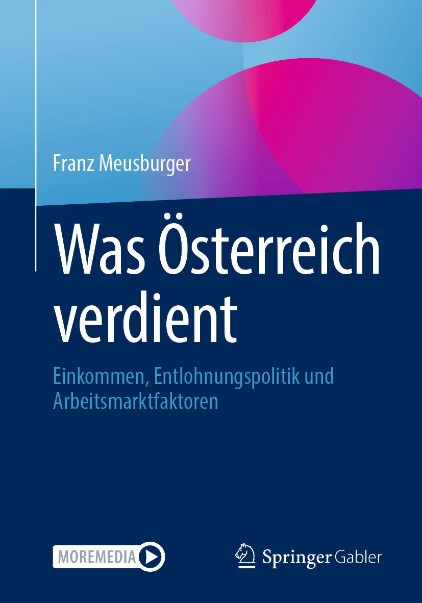 Franz Meusburger – Was Österreich verdient Buchcover „Was Österreich verdient“ von Franz Meusburger über Einkommen, Entlohnungspolitik und Arbeitsmarktfaktoren in Österreich.
