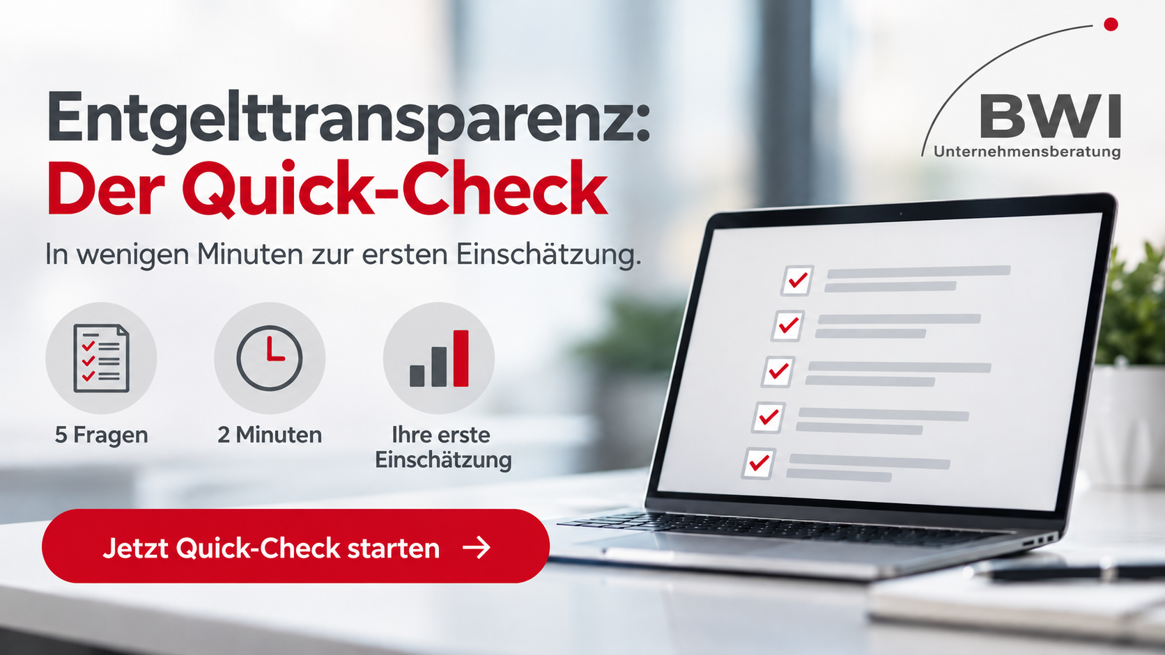 Entgelttransparenz: Machen Sie den Quick-Check
